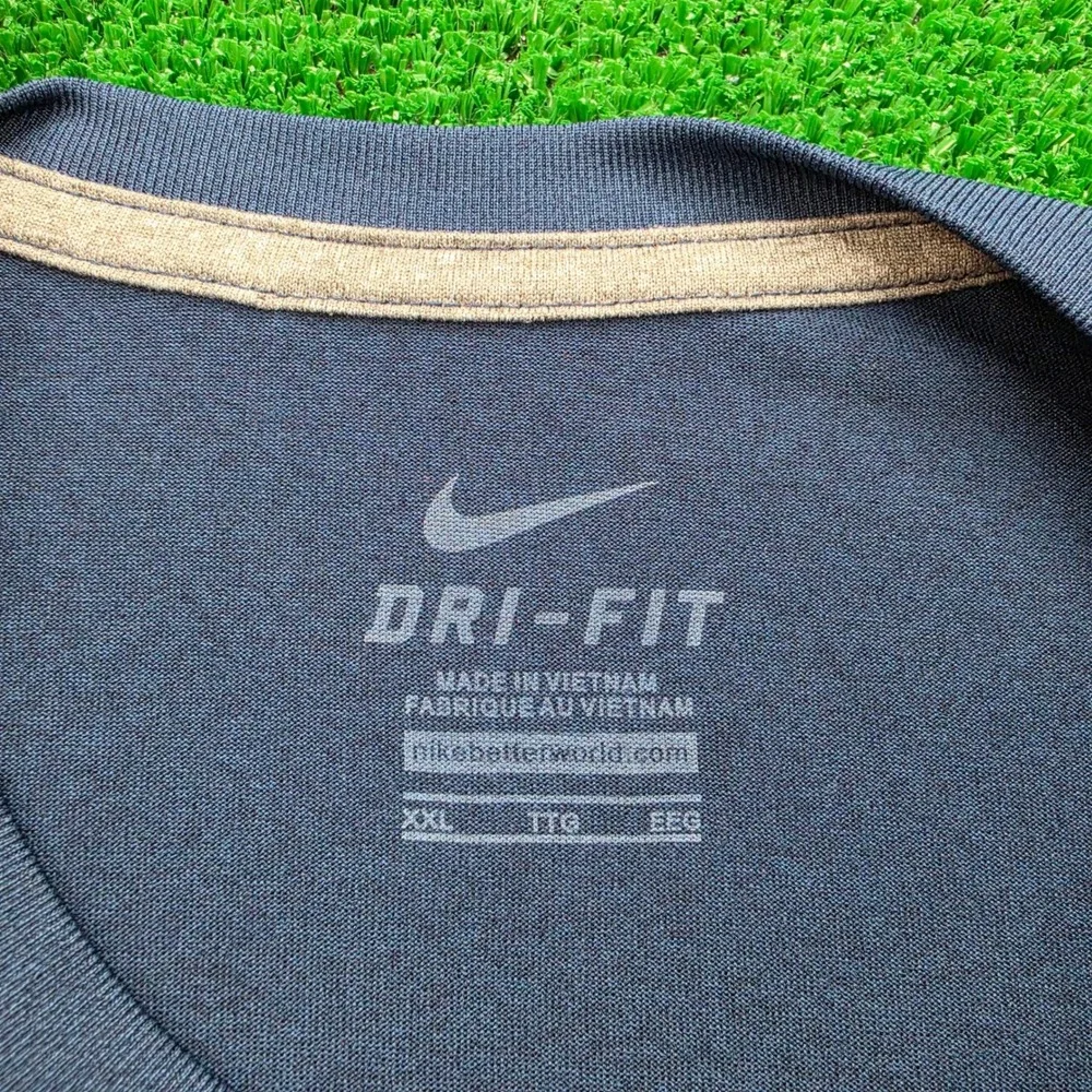 Nike Dri-Fit Cleveland Indians Team Edition Tshirt Mens 2XL Blue MLB Baseball